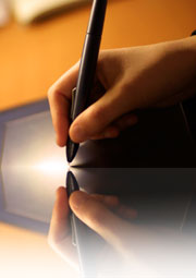 Signing Forms hand with pen