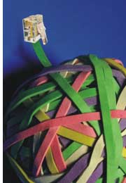 colored bands with connector plug