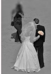 Wedding Photography bridal couple on beach