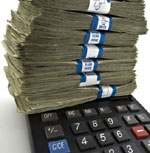 calculator with money