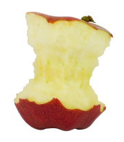 half eaten apple