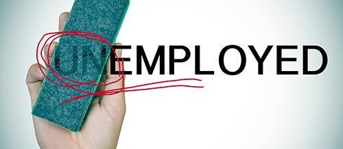 thin line between unemployed and employed